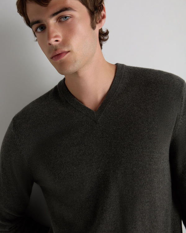 Men's Burlington V Neck Cashmere Jumper  5