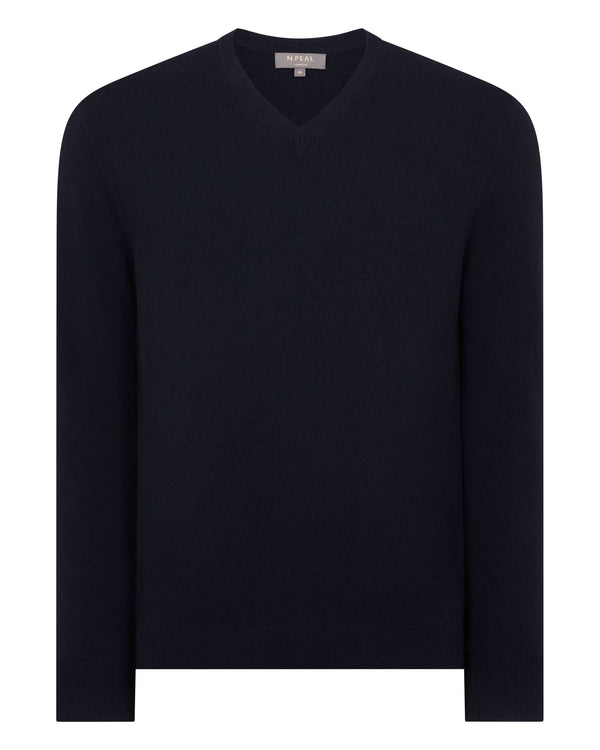 Men's Burlington V Neck Cashmere Jumper 2