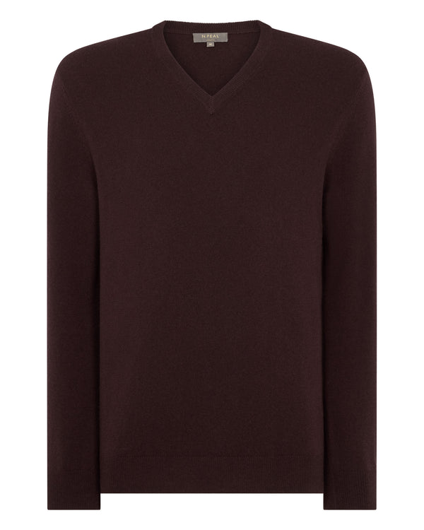Men's Burlington V Neck Cashmere Jumper 2