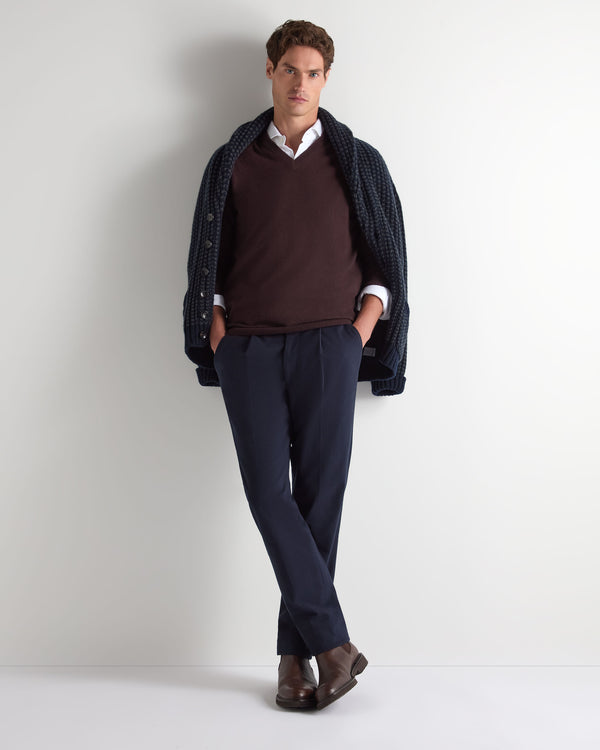 Men's Burlington V Neck Cashmere Jumper 3