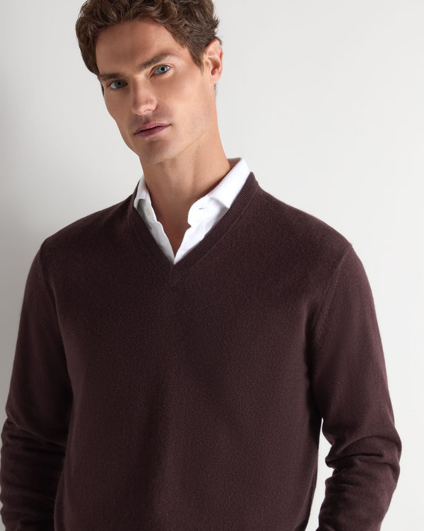 Men's Burlington V Neck Cashmere Jumper 5