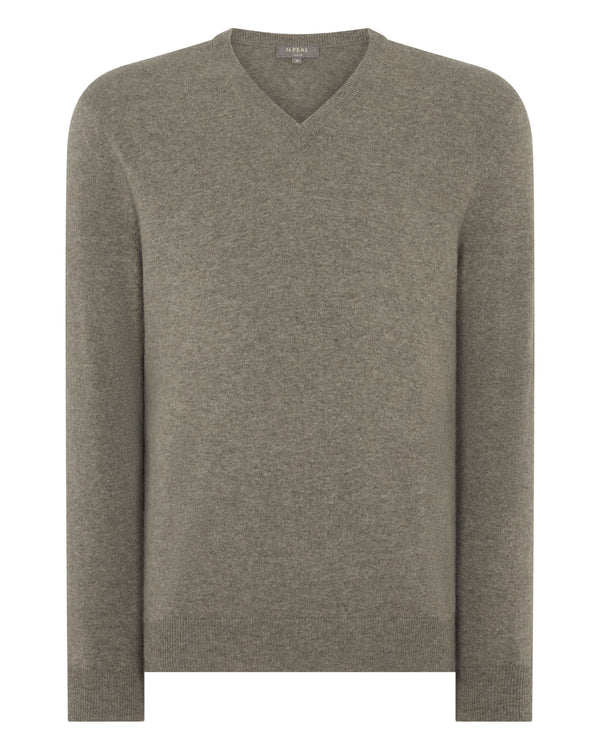 Men's Burlington V Neck Cashmere Jumper 2