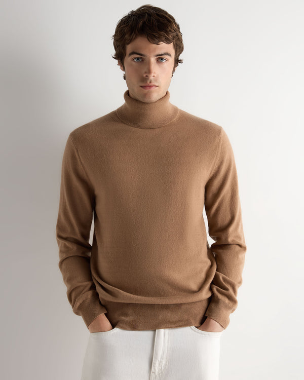 Men's Trafalgar Roll Neck Cashmere Jumper 1