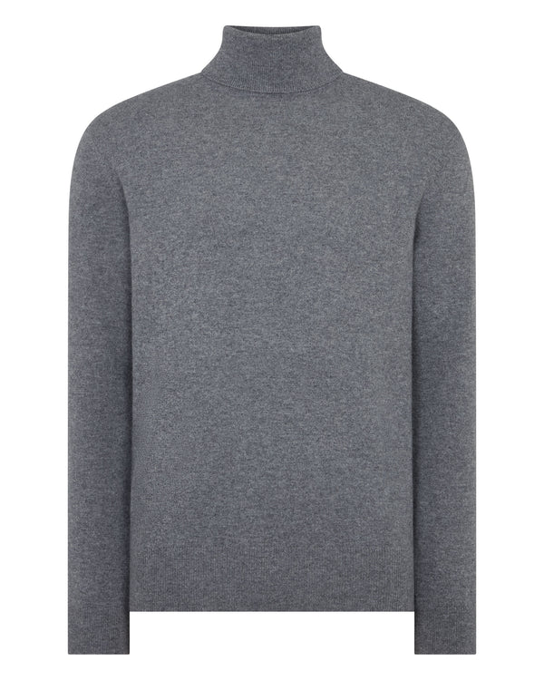 Men's Trafalgar Roll Neck Cashmere Jumper 2