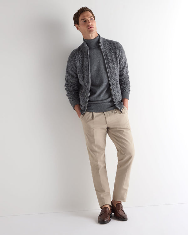 Men's Trafalgar Roll Neck Cashmere Jumper 3