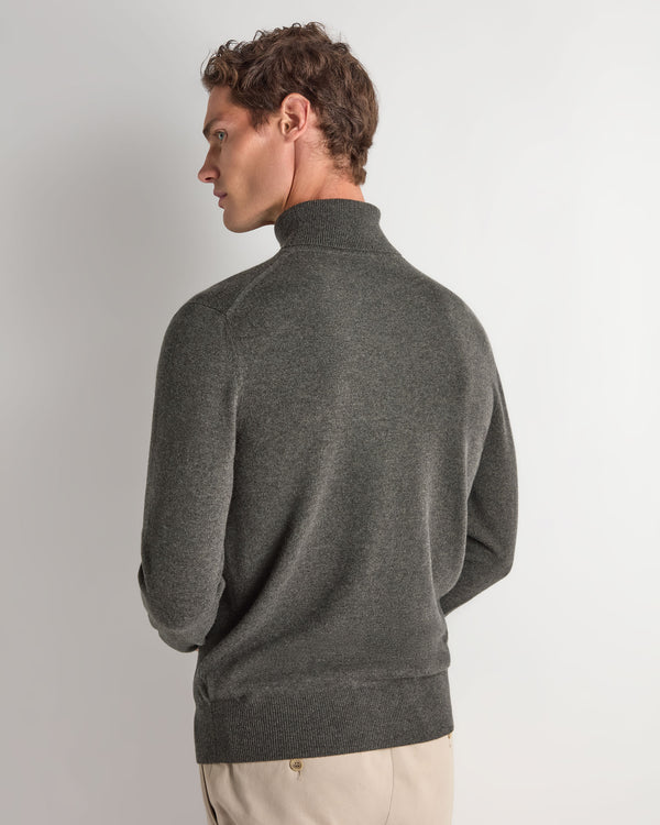 Men's Trafalgar Roll Neck Cashmere Jumper  4
