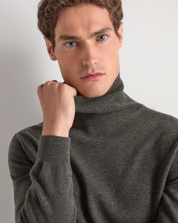 Men's Trafalgar Roll Neck Cashmere Jumper  5