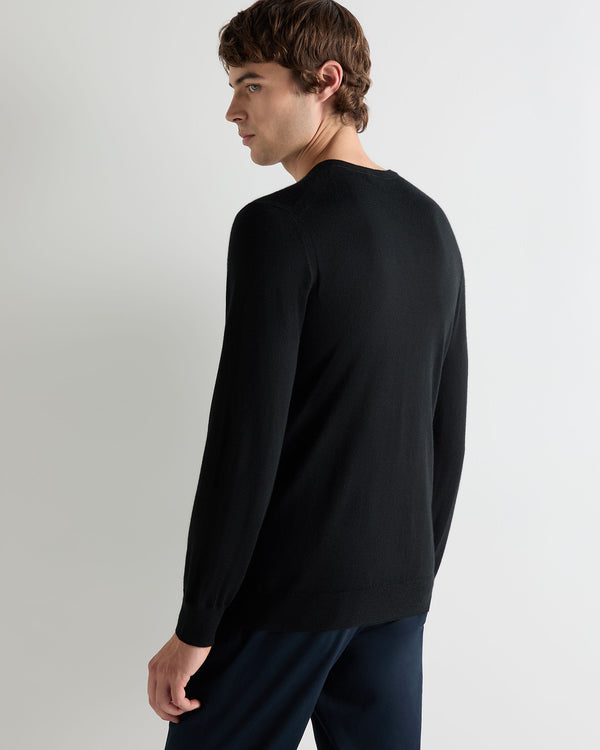 Men's Conduit Fine Gauge Cashmere V Neck Jumper 4