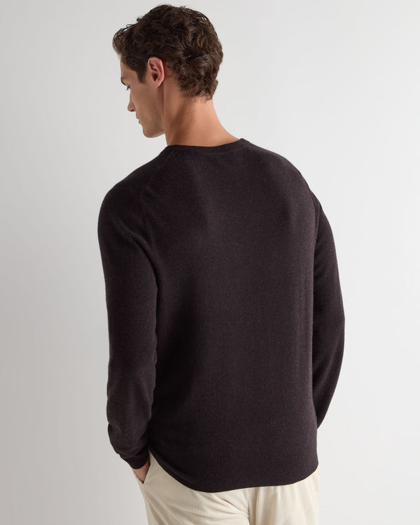 Men's Oxford Round Neck Cashmere Jumper 4