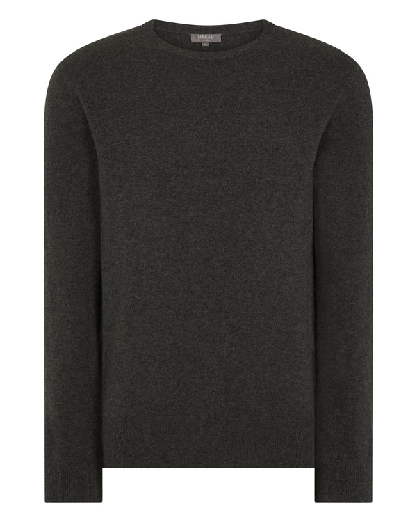 Men's Oxford Round Neck Cashmere Jumper  2