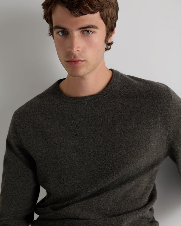 Men's Oxford Round Neck Cashmere Jumper  5