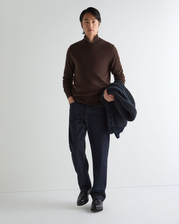 Men's Oxford Round Neck Cashmere Jumper 3