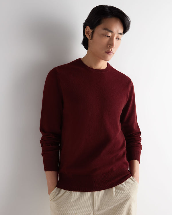 Men's Oxford Round Neck Cashmere Jumper 1