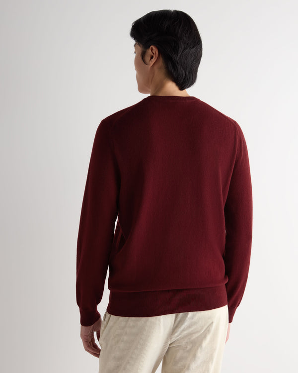 Men's Oxford Round Neck Cashmere Jumper 4