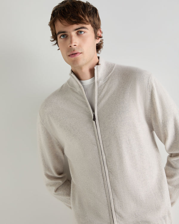Men's Knightsbridge Full Zip Cashmere Jumper 1