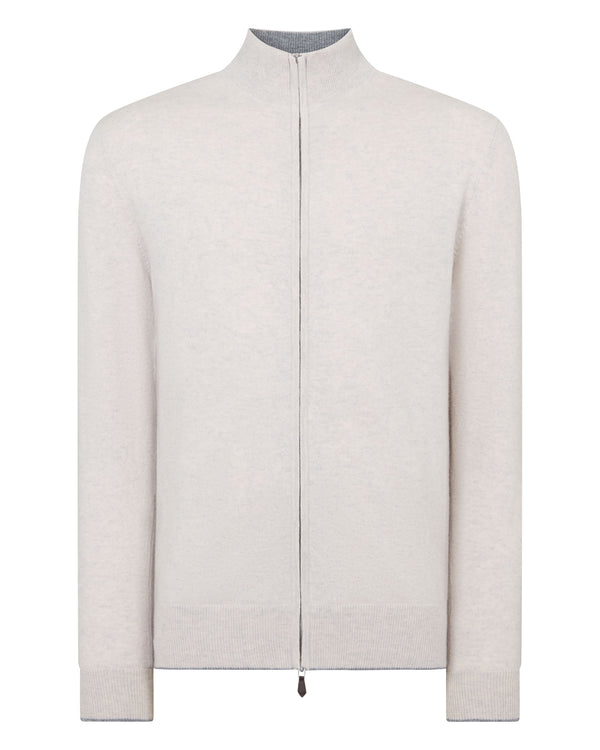 Men's Knightsbridge Full Zip Cashmere Jumper 2