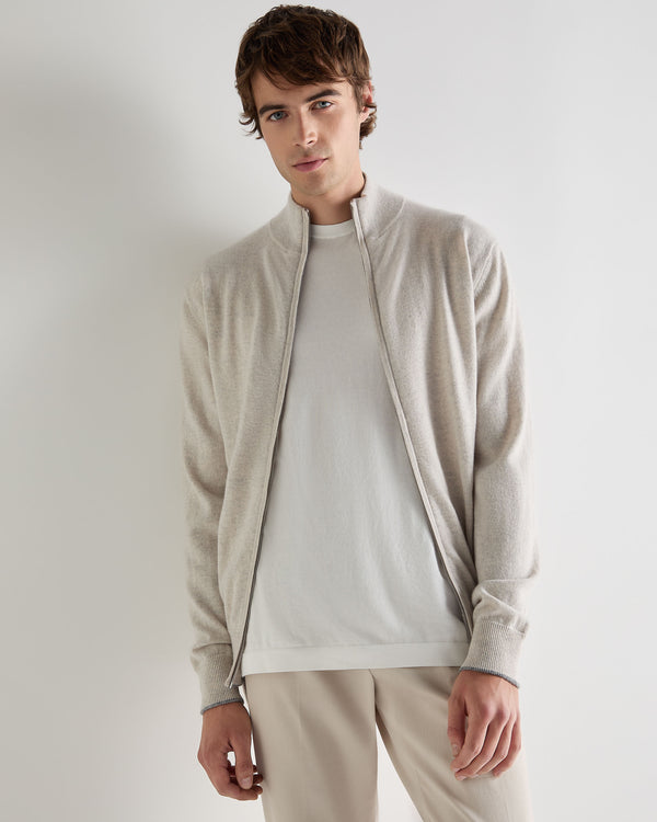 Men's Knightsbridge Full Zip Cashmere Jumper 6