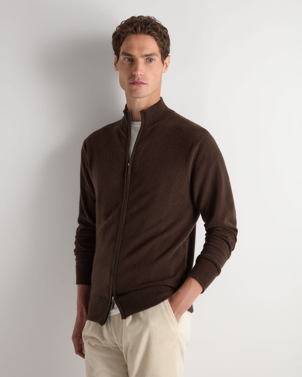 Men's Knightsbridge Full Zip Cashmere Jumper 1