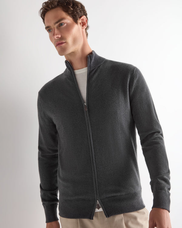 Men's Knightsbridge Full Zip Cashmere Jumper 1