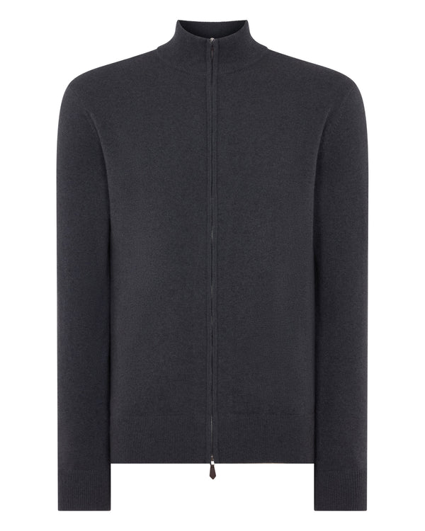 Men's Knightsbridge Full Zip Cashmere Jumper 2