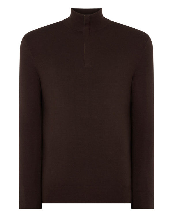Men's Regent Fine Gauge Cashmere Half Zip Jumper 2