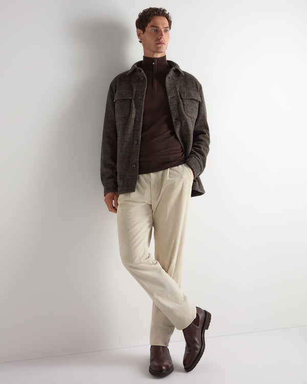 Men's Regent Fine Gauge Cashmere Half Zip Jumper 3