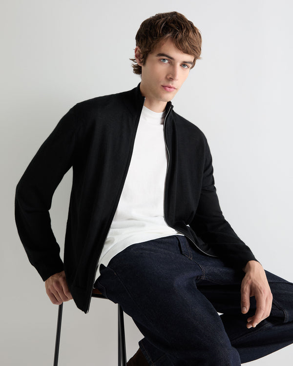 Men's Hyde Fine Gauge Cashmere Full Zip Jumper  4