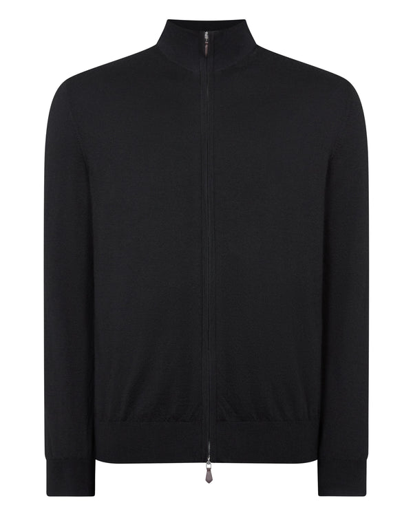 Men's Hyde Fine Gauge Cashmere Full Zip Jumper  2