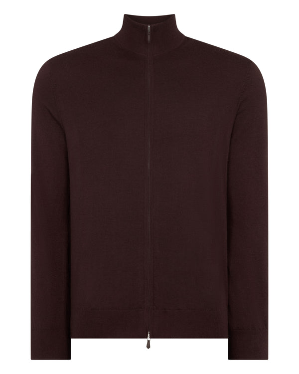 Men's Hyde Fine Gauge Cashmere Full Zip Jumper 2