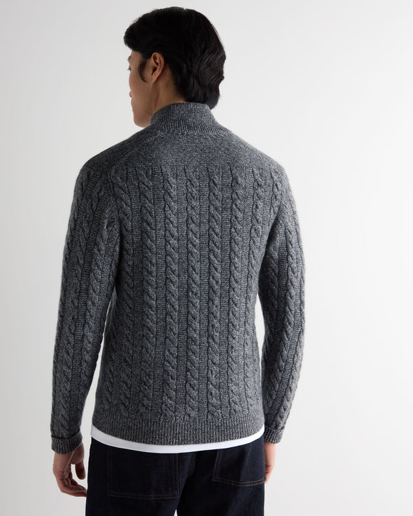 Men's Richmond Cable Cashmere Cardigan 4