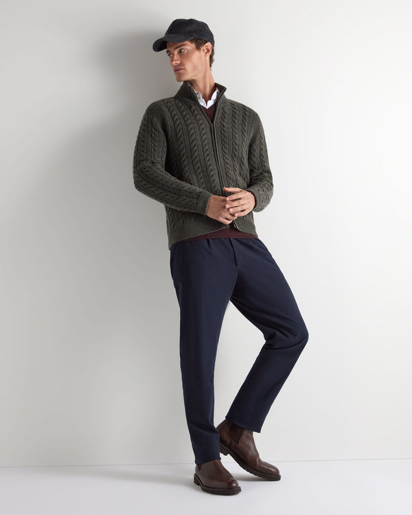 Men's Richmond Cable Cashmere Cardigan  3