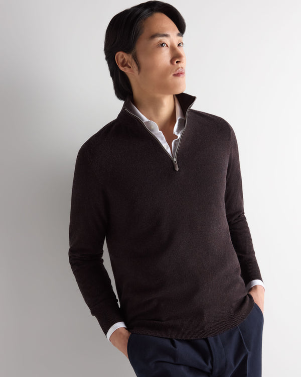 Men's Carnaby Half Zip Cashmere Jumper 1
