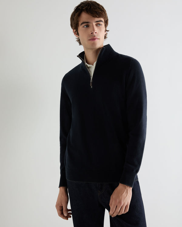 Men's Carnaby Half Zip Cashmere Jumper  1