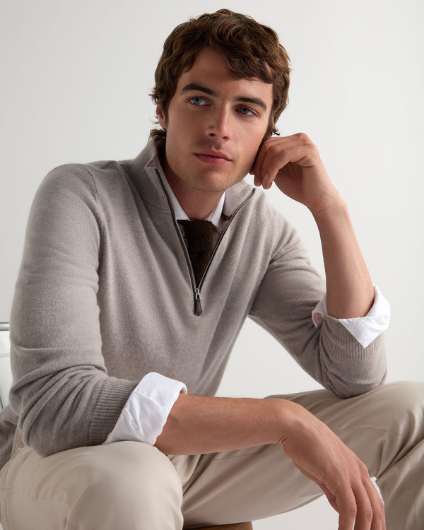 Men's Carnaby Half Zip Cashmere Jumper 5