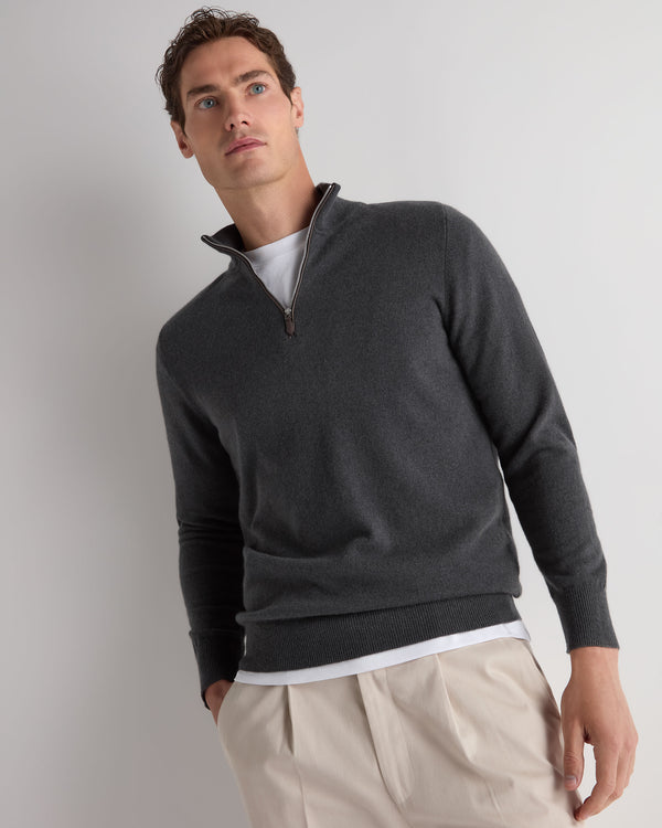 Men's Carnaby Half Zip Cashmere Jumper 1