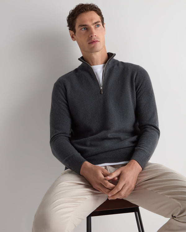 Men's Carnaby Half Zip Cashmere Jumper 6
