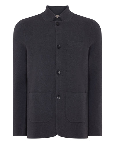 N.Peal Men's Grosvenor Milano Cashmere Jacket Umber Grey