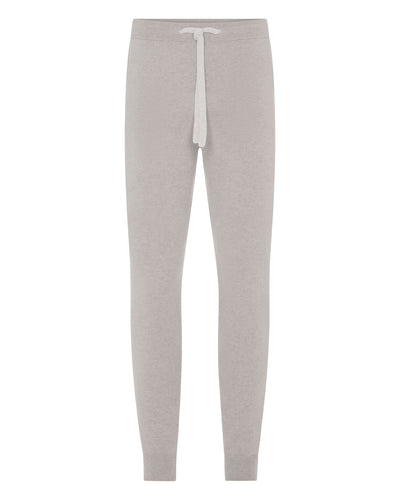 N.Peal Men's Ladbroke Cashmere Jogger Oat Grey