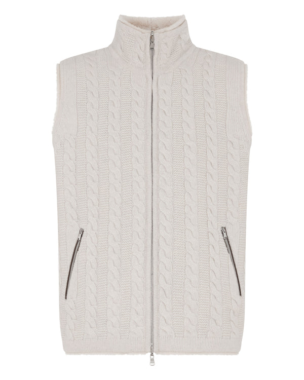 Men's Dolomiti Cable Fur Gilet 2