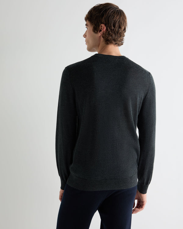 Men's Covent Fine Gauge Cashmere Round Neck Jumper  4