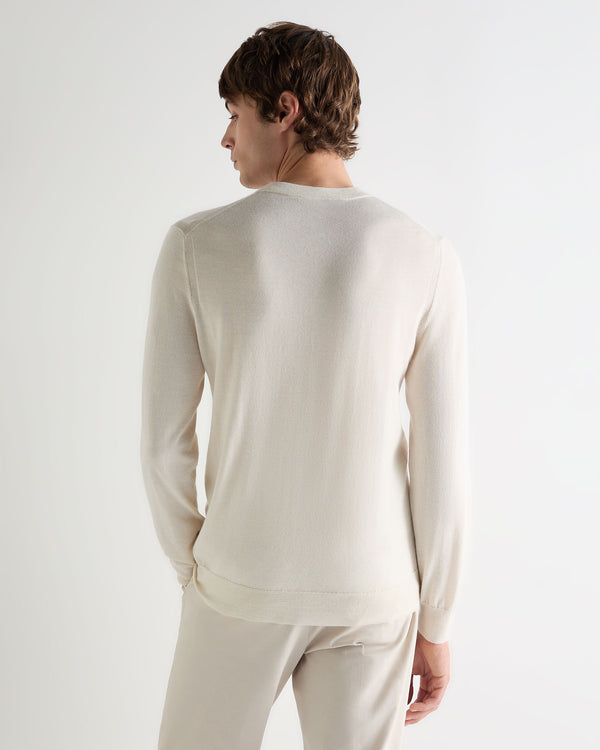 Men's Covent Fine Gauge Cashmere Round Neck Jumper  4