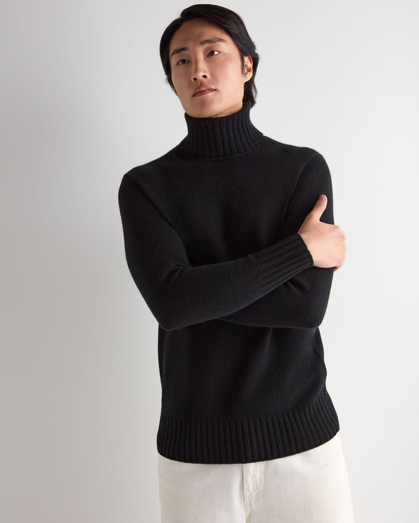 Men's Brompton Roll Neck Cashmere Jumper 1