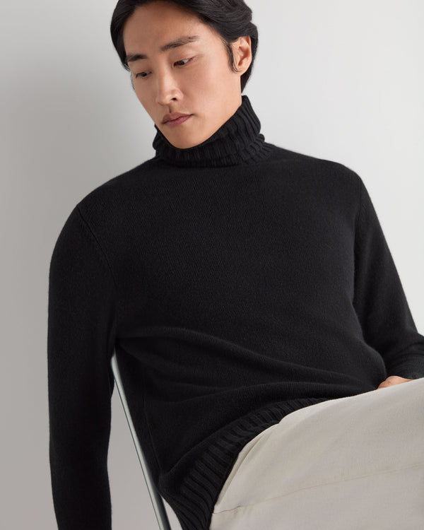 Men's Brompton Roll Neck Cashmere Jumper 6