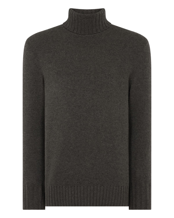 Men's Brompton Roll Neck Cashmere Jumper  2