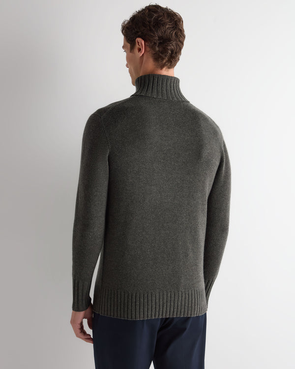Men's Brompton Roll Neck Cashmere Jumper  4