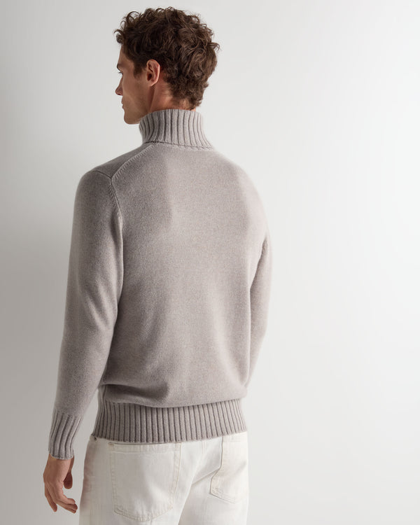 Men's Brompton Roll Neck Cashmere Jumper 4