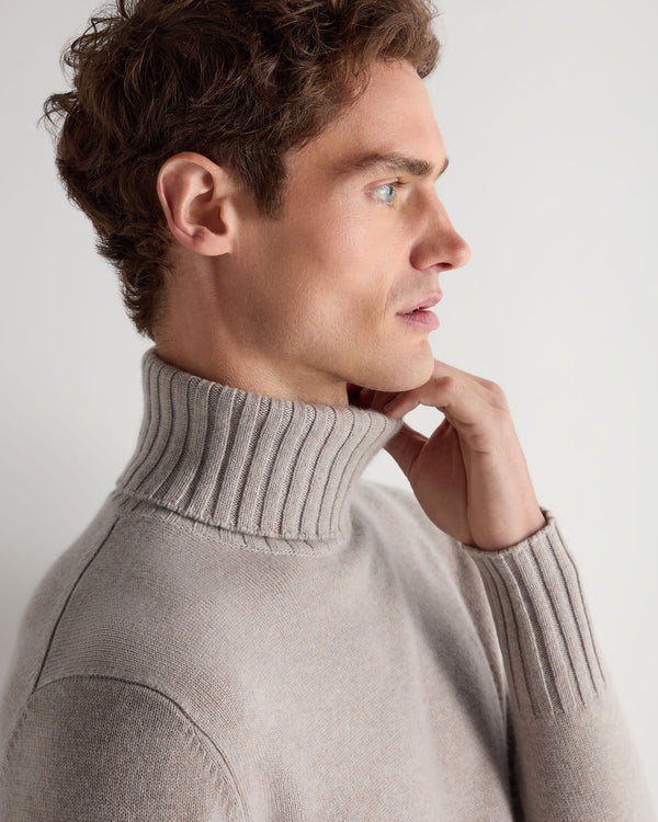 Men's Brompton Roll Neck Cashmere Jumper 5