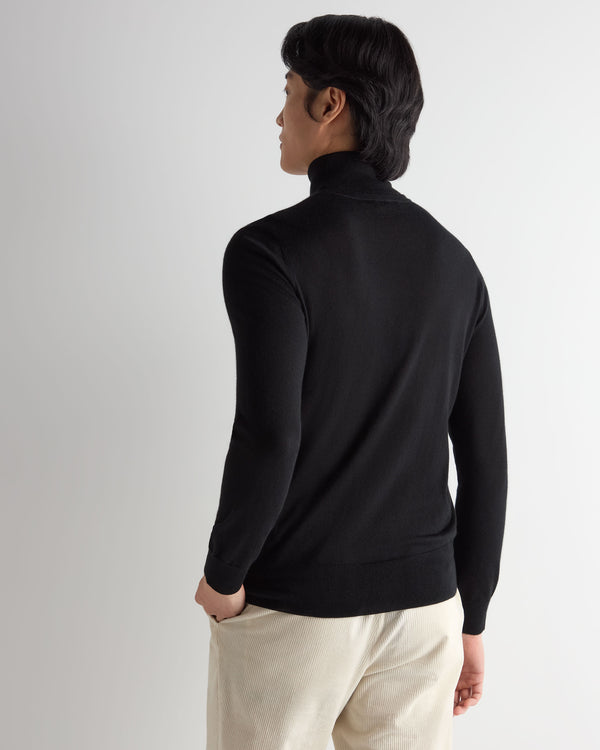 Men's Pimlico Fine Gauge Cashmere Roll Neck Jumper  4