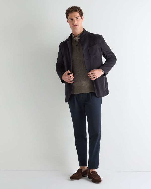 Men's Half Button Cashmere Jumper 3