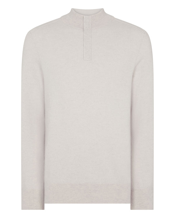 Men's Half Button Cashmere Jumper 2